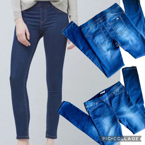 Stradivarius Dark Wash Stretch Jeggings Skinny Fit Size 6 - Picture 1 of 13